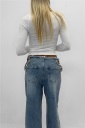 jeans modello wide leg bijoux